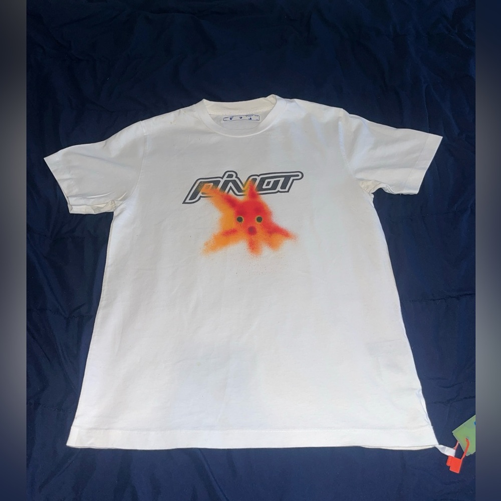 Off-White Pivot goldfish print T-shirt